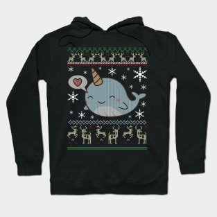 Christmas Ugly Sweater Narwhal Shirt Gift Decorations Hoodie